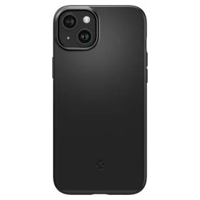   Spigen Thin Fit tok Apple iPhone 15 Plus készülékhez – Fekete