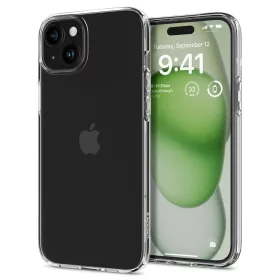  Spigen Liquid Crystal tok Apple iPhone 15 Plus készülékhez – Átlátszó
