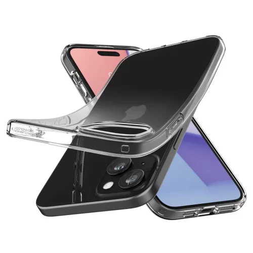 Spigen Liquid Crystal tok Apple iPhone 15 Plus készülékhez – Átlátszó