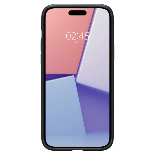 Spigen Liquid Air tok Apple iPhone 15 Plus készülékhez – Matt fekete