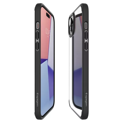 Spigen Ultra Hybrid tok Apple iPhone 15 Plus készülékhez – Matt fekete