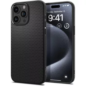   Spigen Liquid Air tok Apple iPhone 15 Pro készülékhez – Matt fekete
