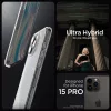 Spigen Ultra Hybrid tok Apple iPhone 15 Pro készülékhez – Átlátszó
