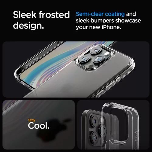 Spigen Ultra Hybrid tok Apple iPhone 15 Pro készülékhez – Átlátszó