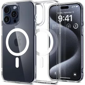   Spigen Ultra Hybrid Mag tok Apple iPhone 15 Pro készülékhez – Fehér