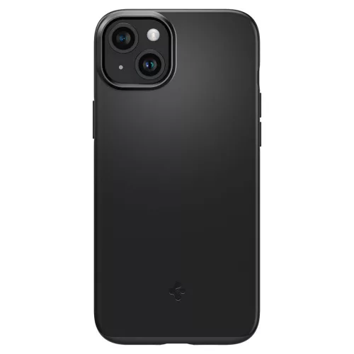 Spigen Thin Fit tok Apple iPhone 15 készülékhez – Fekete