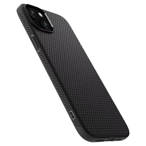 Spigen Liquid Air tok Apple iPhone 15 készülékhez – Matt fekete