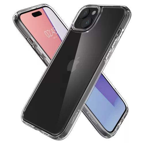 Spigen Ultra Hybrid tok Apple iPhone 15 készülékhez – Átlátszó