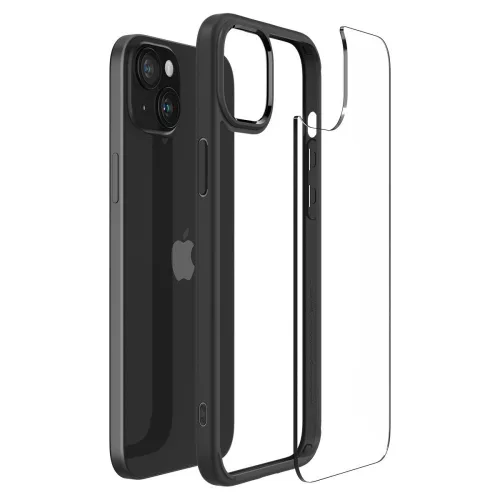Spigen Ultra Hybrid tok Apple iPhone 15 készülékhez – Matt fekete