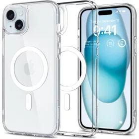   Spigen Ultra Hybrid Mag tok Apple iPhone 15 készülékhez – Fehér