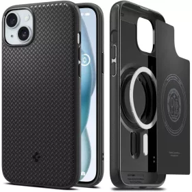   Spigen Mag Armor tok Apple iPhone 15 készülékhez – Matt fekete