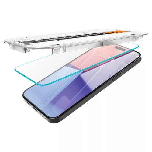Spigen Glas.tR EZ Fit Apple iPhone 15 Pro készülékhez – Átlátszó