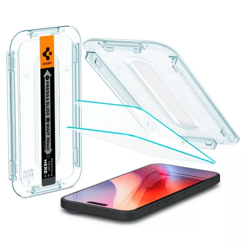 Spigen Glas.tR EZ Fit Apple iPhone 15 készülékhez – Átlátszó