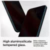 Spigen Glas.tR EZ Fit Privacy Apple iPhone 15 készülékhez – Betekintésvédő