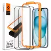 Spigen ALM Glass.tR FC Apple iPhone 15 készülékhez – Fekete