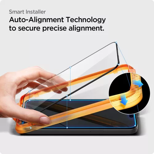 Spigen ALM Glass.tR FC Apple iPhone 15 készülékhez – Fekete