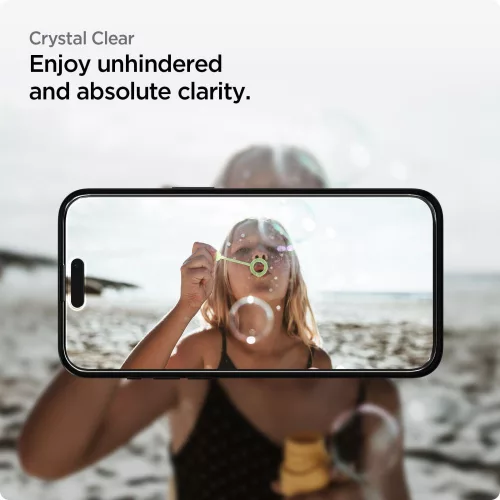 Spigen ALM Glass.tR FC Apple iPhone 15 készülékhez – Fekete