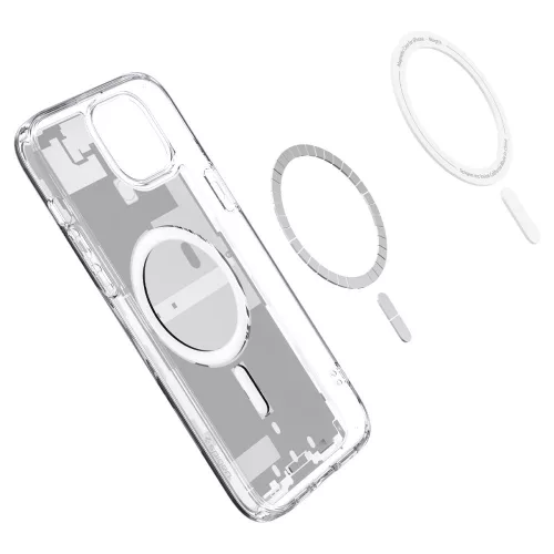 Spigen Ultra Hybrid Mag tok Apple iPhone 15 Plus készülékhez – Fehér