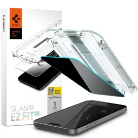  Spigen Glas.tR EZ Fit Privacy Apple iPhone 15 Plus készülékhez – Betekintésvédő