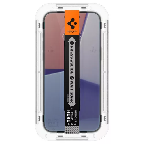 Spigen Glas.tR EZ Fit Privacy Apple iPhone 15 Plus készülékhez – Betekintésvédő