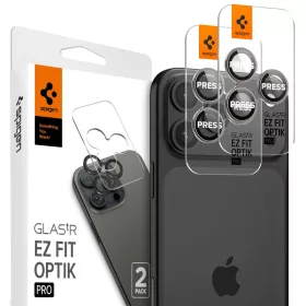   Spigen Optik Pro Glas.tR EZ Fit Apple iPhone 14 Pro készülékhez – Természetes titán