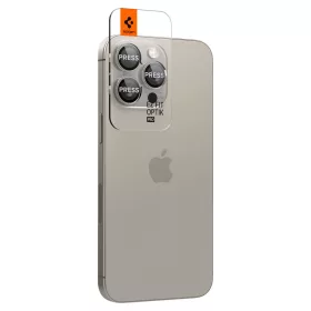   Spigen Optik Pro Glas.tR EZ Fit Apple iPhone 14 Pro készülékhez – Természetes titán