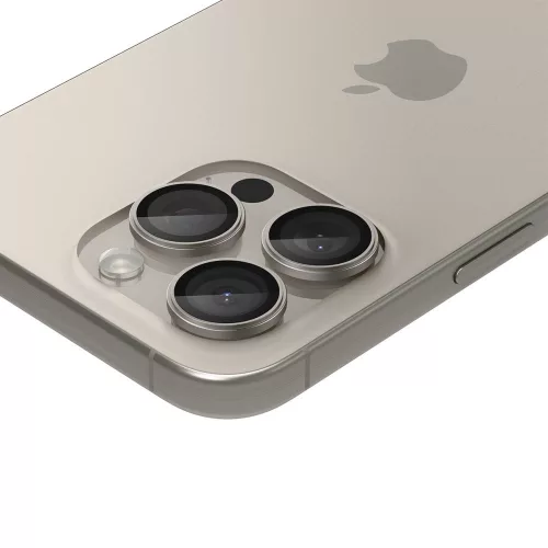 Spigen Optik Pro Glas.tR EZ Fit Apple iPhone 14 Pro készülékhez – Természetes titán