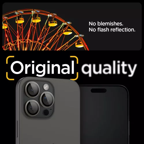 Spigen Optik Pro Glas.tR EZ Fit Apple iPhone 14 Pro készülékhez – Természetes titán