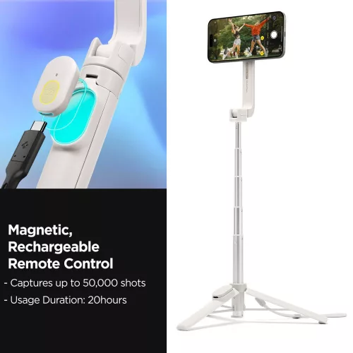 Spigen s571w mágneses bluetooth önjelfotózó bot tripod homokszín