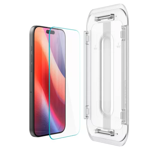 Spigen Glas.tR EZ Fit AC üvegfólia (2-pack) Apple iPhone 16 Pro Max / 17 Pro Max  készülékhez – Átlátszó -