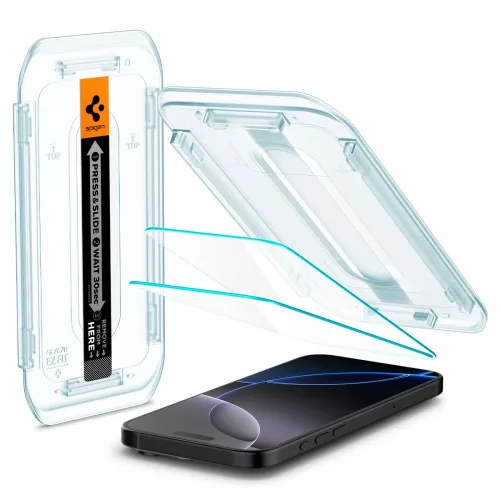 Spigen Glas.tR EZ Fit AC üvegfólia (2-pack) Apple iPhone 16 Pro Max / 17 Pro Max  készülékhez – Átlátszó -