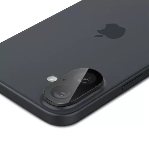 Spigen Optik Glas.tR kameravédő (2-pack) Apple iPhone 16 készülékhez – Fekete