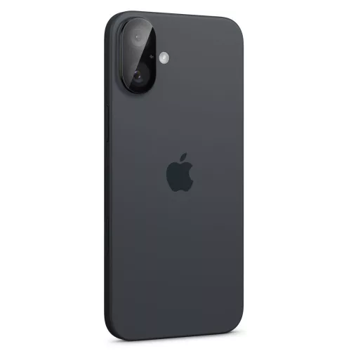 Spigen Optik Glas.tR kameravédő (2-pack) Apple iPhone 16 készülékhez – Fekete