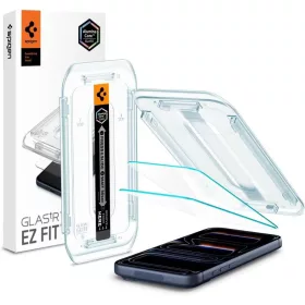   Spigen Glas.tR EZ Fit AC üvegfólia (2-pack) Apple iPhone 16 Pro / 17 / 17 Pro készülékhez – Átlátszó