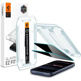   Spigen Glas.tR EZ Fit AC Privacy üvegfólia (2-pack) Apple iPhone 16 Pro készülékhez – Átlátszó