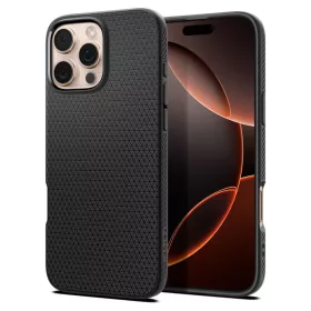   Spigen Liquid Air tok Apple iPhone 16 Pro Max készülékhez – Matt fekete