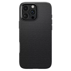  Spigen Liquid Air tok Apple iPhone 16 Pro Max készülékhez – Matt fekete