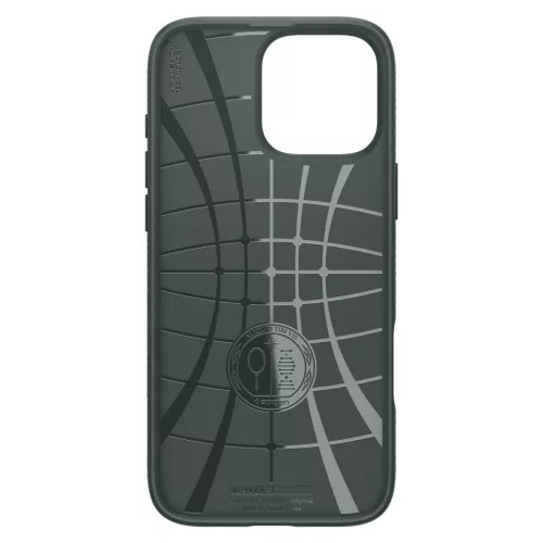 Spigen Liquid Air tok Apple iPhone 16 Pro Max készülékhez – Mélyzöld