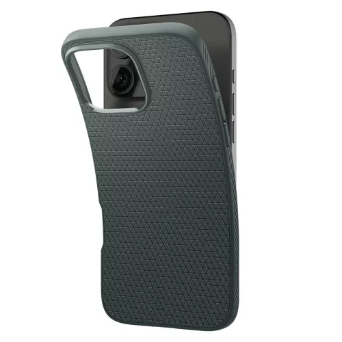 Spigen Liquid Air tok Apple iPhone 16 Pro Max készülékhez – Mélyzöld