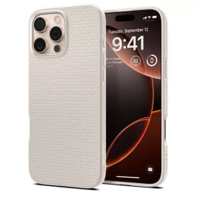   Spigen Liquid Air tok Apple iPhone 16 Pro Max készülékhez – Természetes titán