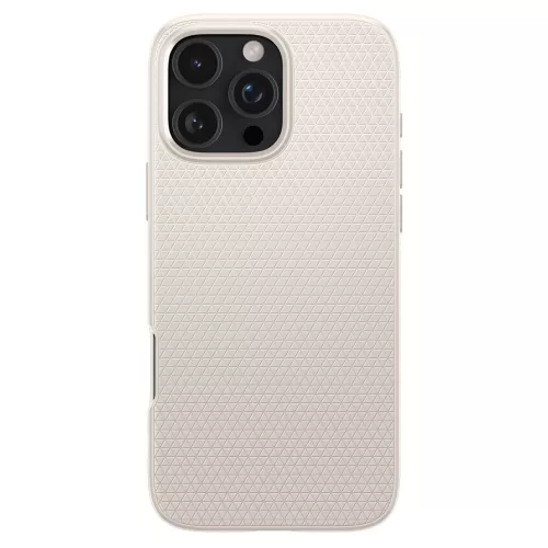 Spigen Liquid Air tok Apple iPhone 16 Pro Max készülékhez – Természetes titán