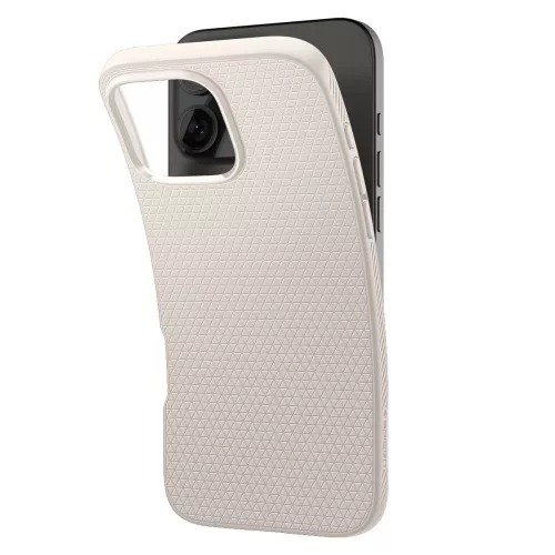 Spigen Liquid Air tok Apple iPhone 16 Pro Max készülékhez – Természetes titán