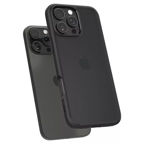 Spigen Ultra Hybrid tok Apple iPhone 16 Pro Max készülékhez – Matt fekete/átlátszó