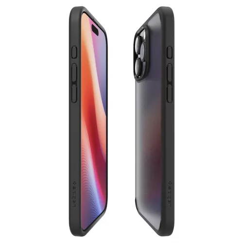 Spigen Ultra Hybrid tok Apple iPhone 16 Pro Max készülékhez – Matt fekete/átlátszó
