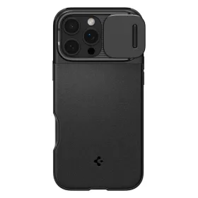   Spigen Optik Armor Mag MagSafe tok Apple iPhone 16 Pro Max készülékhez – Fekete