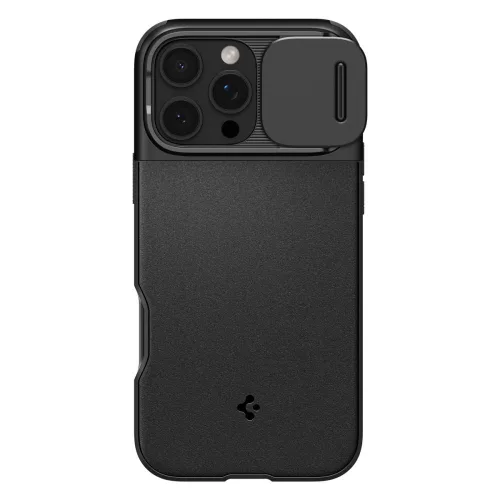 Spigen Optik Armor Mag MagSafe tok Apple iPhone 16 Pro Max készülékhez – Fekete