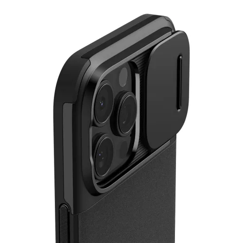 Spigen Optik Armor Mag MagSafe tok Apple iPhone 16 Pro Max készülékhez – Fekete
