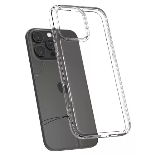 Spigen Ultra Hybrid tok Apple iPhone 16 Pro készülékhez – Átlátszó