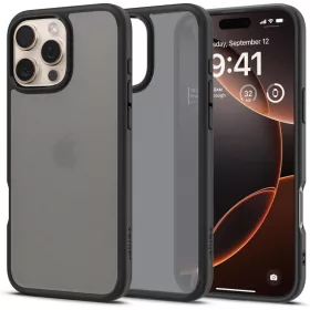   Spigen Ultra Hybrid tok Apple iPhone 16 Pro készülékhez – Matt fekete/átlátszó