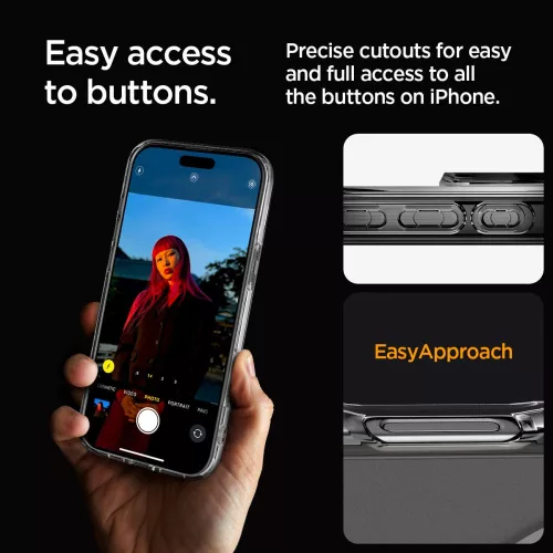 Spigen Ultra Hybrid Mag MagSafe tok Apple iPhone 16 Pro készülékhez – Átlátszó/matt